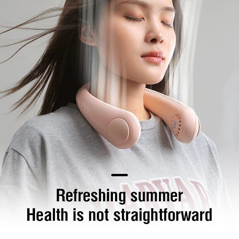 Ventilador de cuello portátil sin aspas BLANCO
