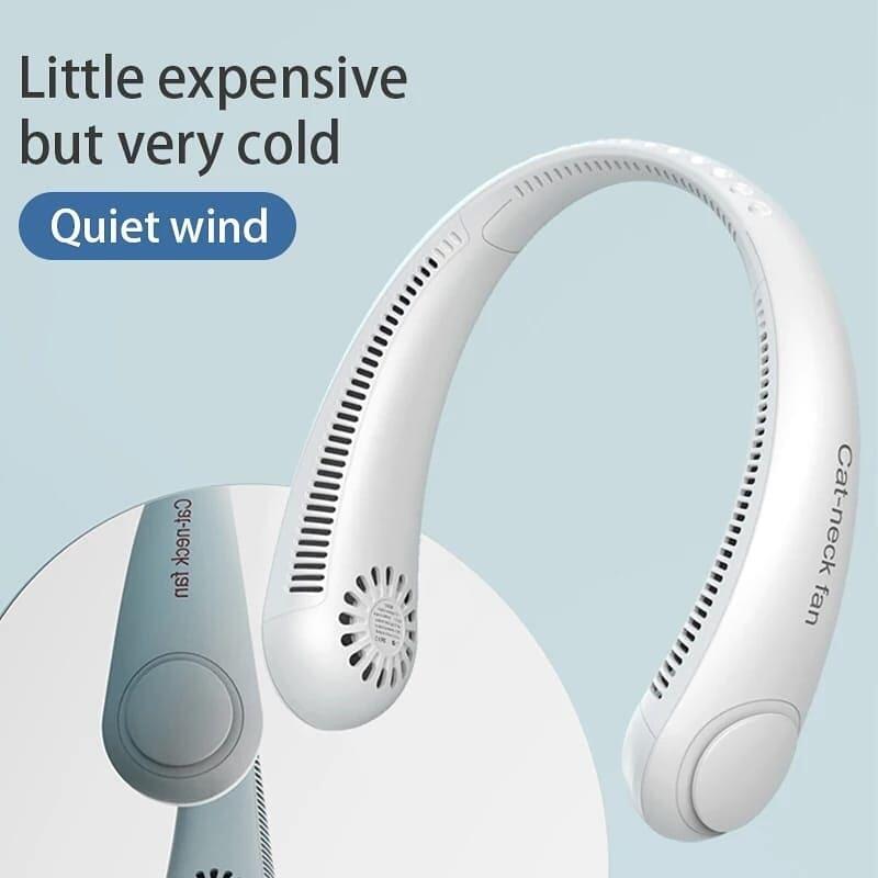 Ventilador de cuello portátil sin aspas BLANCO